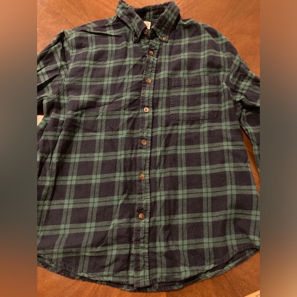 Men’s Size Large Haggar Clothing Button Down Plaid Flannel Shirt - Picture 9 of 16
